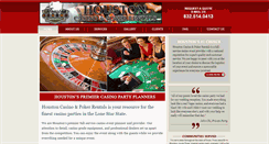 Desktop Screenshot of houstoncasinorentals.com