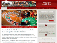 Tablet Screenshot of houstoncasinorentals.com
